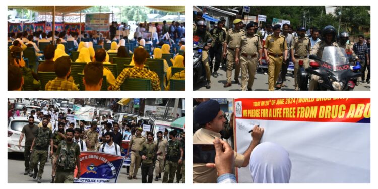 International Day Against Drug Abuse and Illicit Trafficking Observed by District Police Kupwara