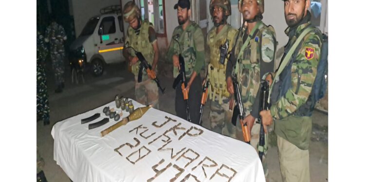 Police and Army recovered Cache of Arms and Ammunition in Kupwara, Major Blow to Terrorist Activities