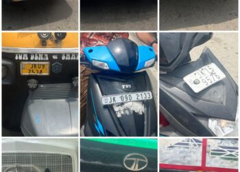 Strict Traffic Enforcement Drive in Kupwara Yields Rs 30,000 in E-Challan Fines