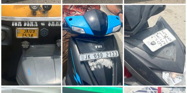 Strict Traffic Enforcement Drive in Kupwara Yields Rs 30,000 in E-Challan Fines