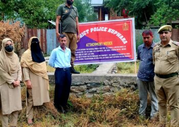 Kupwara Police Attach Property of Notorious Drug Peddler