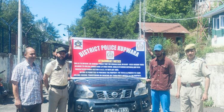Kupwara Police Seize Vehicle of Notorious Drug Peddler Under NDPS Act