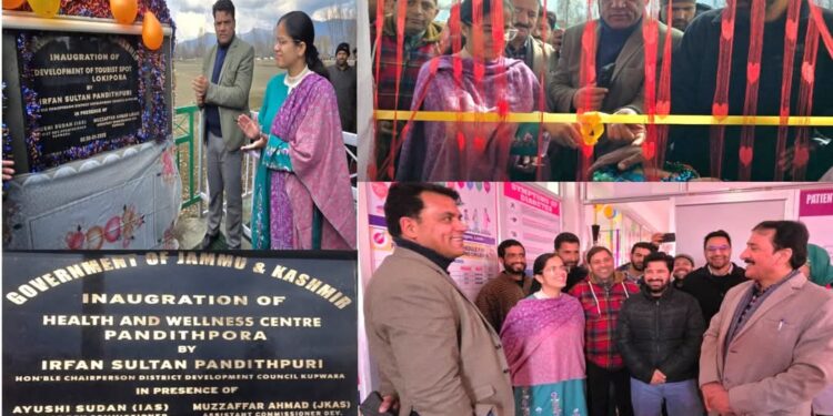 Chairman DDC Kupwara Inaugurates Health & Wellness Centre in Panditpora, Tourist Spot in Lokipora