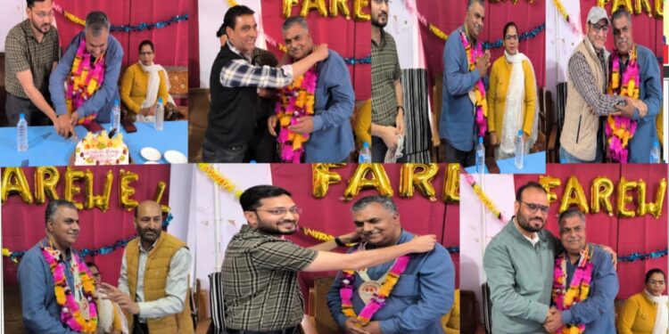 Central EPFO kashmir division bids farewell to its retiring official Shri Lateef Ahmad Zargar