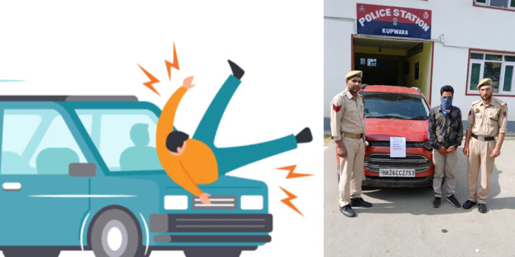 Kupwara police solves Hit and Run case. Accused arrested, Vehicle seized.