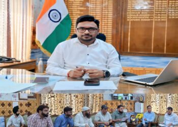 DC Kupwara Reviews Developmental Works and Beautification of Kupwara Town