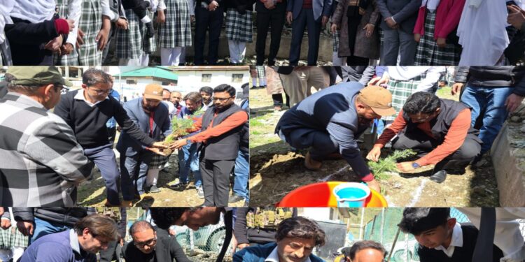 Deputy Commissioner Kupwara Launches Plantation Drive at BHSS Kupwara
