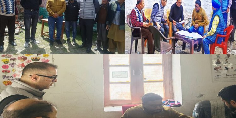 DPEO/DC Kupwara reviews ongoing revision of panchayat electoral rolls in Karnah