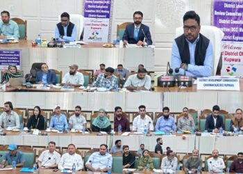 DC Kupwara Chairs DLRC/DCC Meeting; Stresses Intensified Financial Inclusion in the District