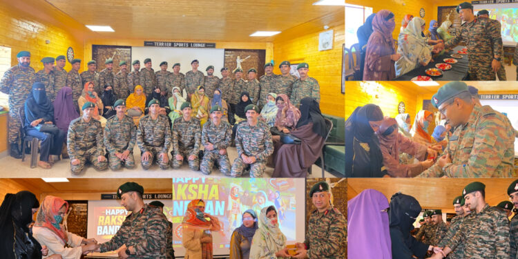 Kupwara Women Celebrate Raksha Bandhan with Soldiers at Patahirri Garrison