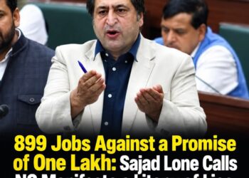 At current pace, NC will take 222.6 years to deliver on its 1 lakh job promise, says Sajad Lone