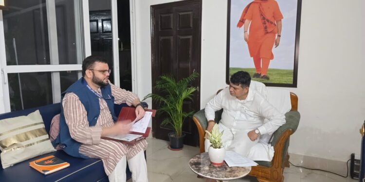 Aga Syed Muntazir Mehdi Meets Union Minister of State for Jal Shakti, discusses Water Supply Schemes in Budgam