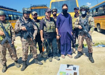 Handwara Police busted a terror module run by ex-terrorist operating in Hybrid Mode