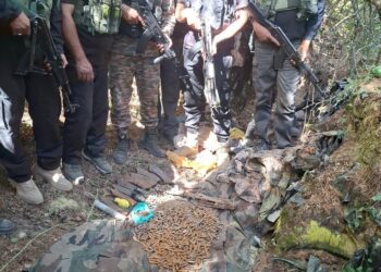 AK-47, grenades, rounds recovered from Handwara Hideout